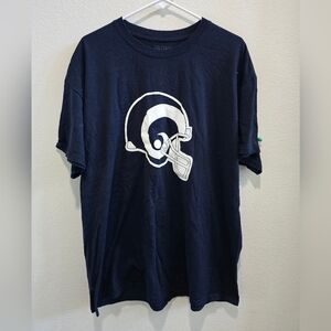 Gildan Los Angeles Rams Navy blue short sleeved Los Angeles Rams t-shirt size XL
